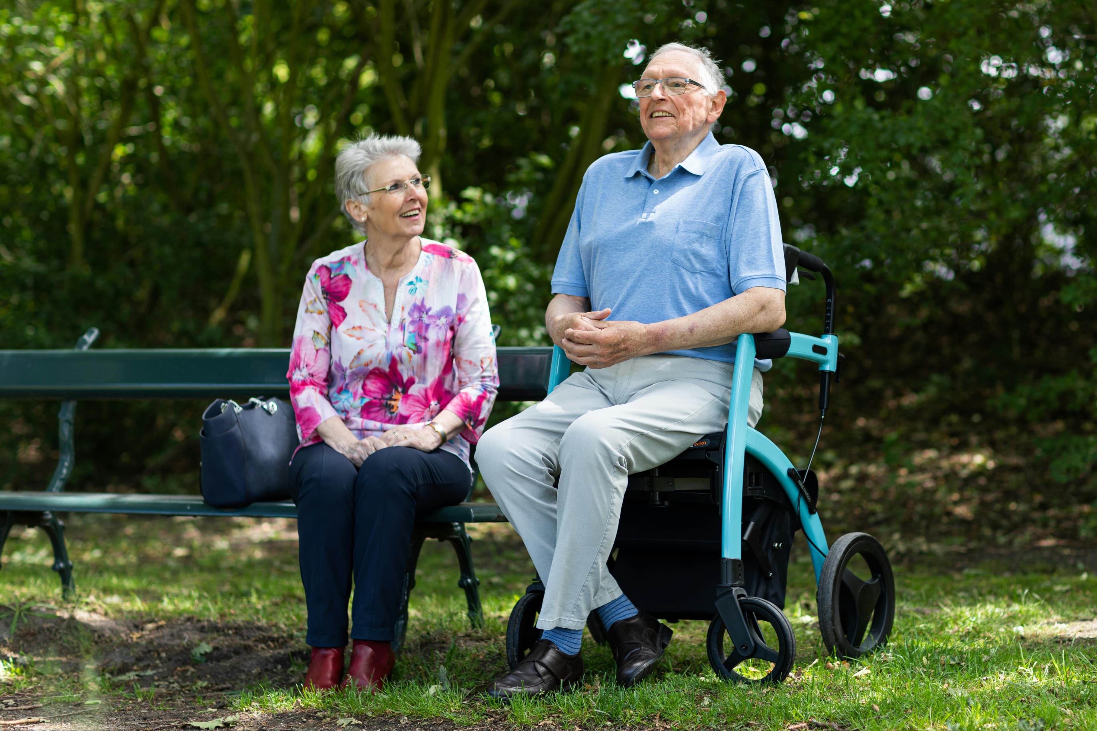 Couple in a park